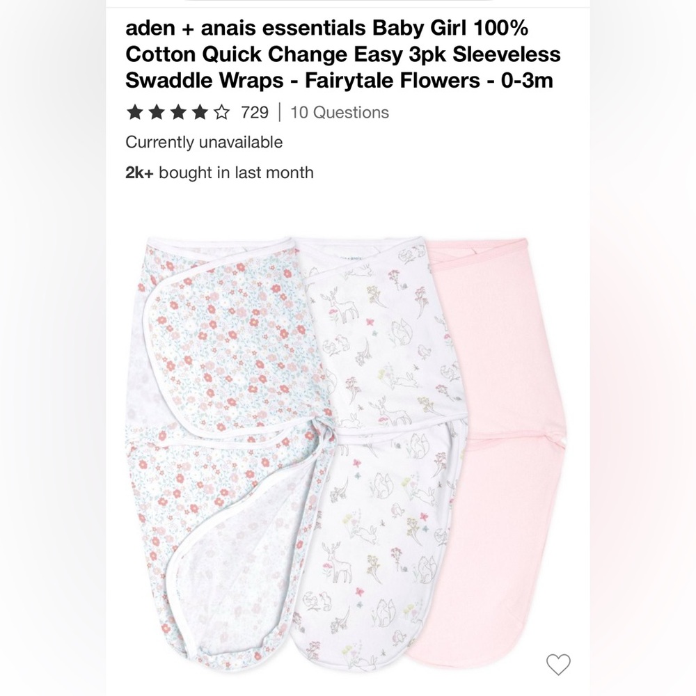 Velcro Swaddles